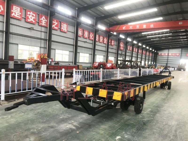 10吨骨架多米平台 双牵引集装箱用全挂车