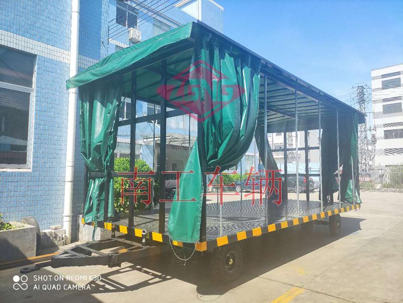 15吨雨篷双牵引多米平台篷式工具周转拖车