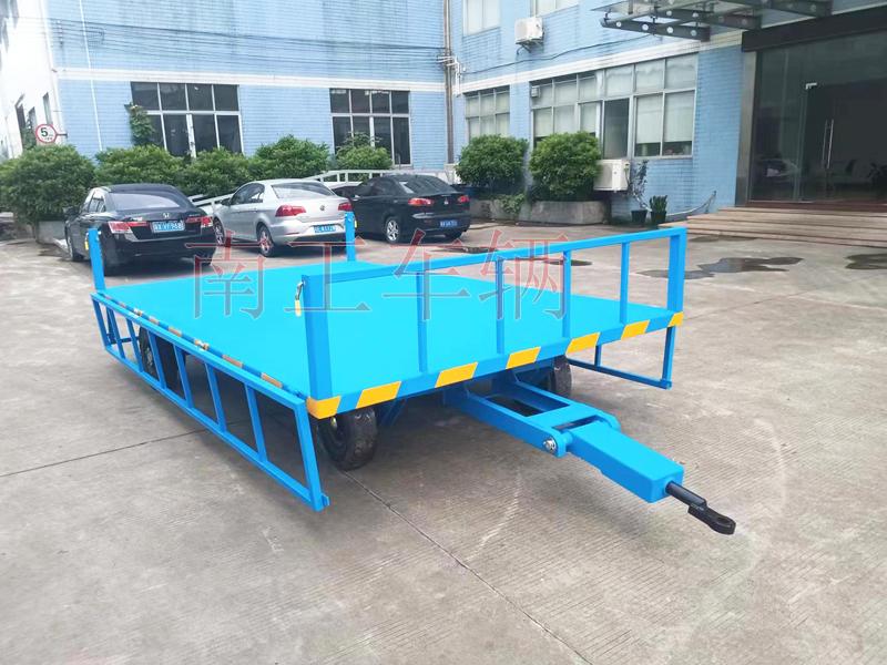 5吨下翻护栏型多米平台 无动力牵引工具拖车