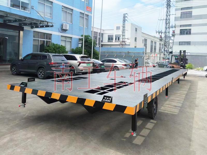 22吨预制移动方舱底盘 重型工业多米平台