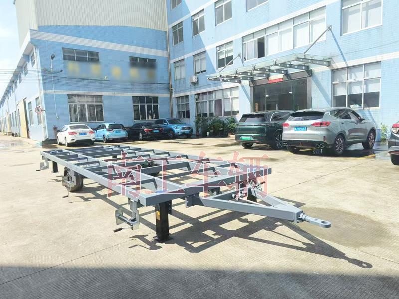7吨骨架式ATV多米平台 2轮灰色工具拖车