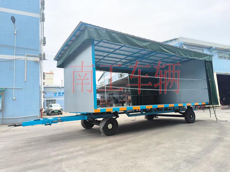 5吨雨篷拖车 牵引式雨棚多米平台